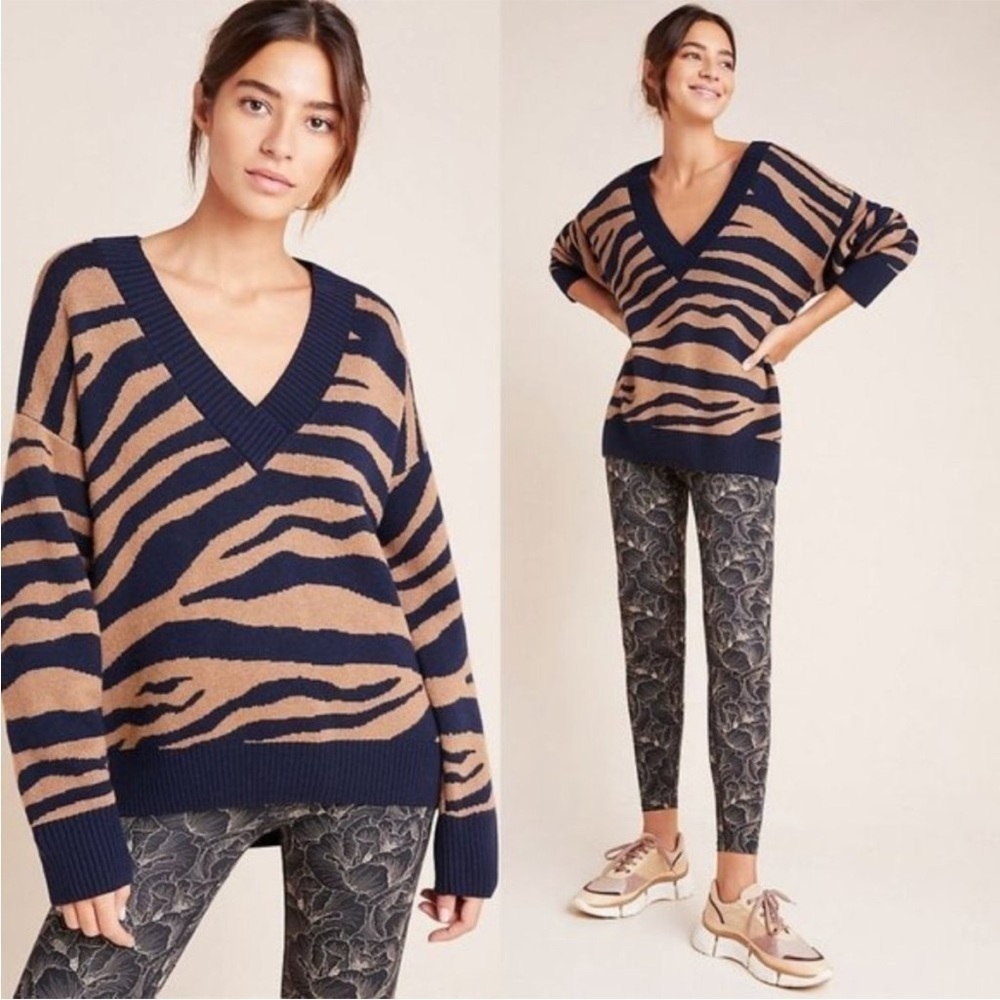 Varley • “Calvert” striped merino wool blend sweater VAR00463